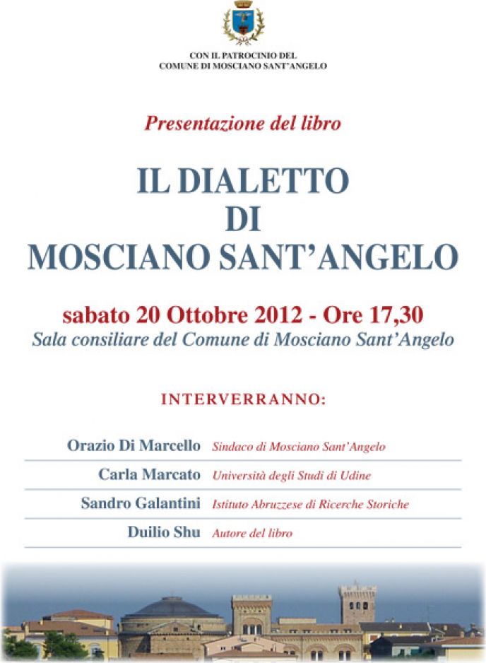 Il dialetto di Mosciano Sant'Angelo